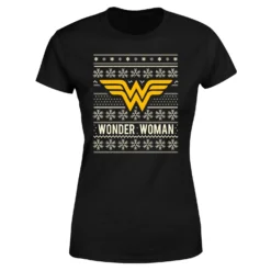DC COMICS DC Wonder Woman Women's Christmas T-Shirt - Black 11 DC COMICS DC Wonder Woman Women's Christmas T-Shirt - Black -Cheap Christmas Franchises Store 11964793 1404627072665996