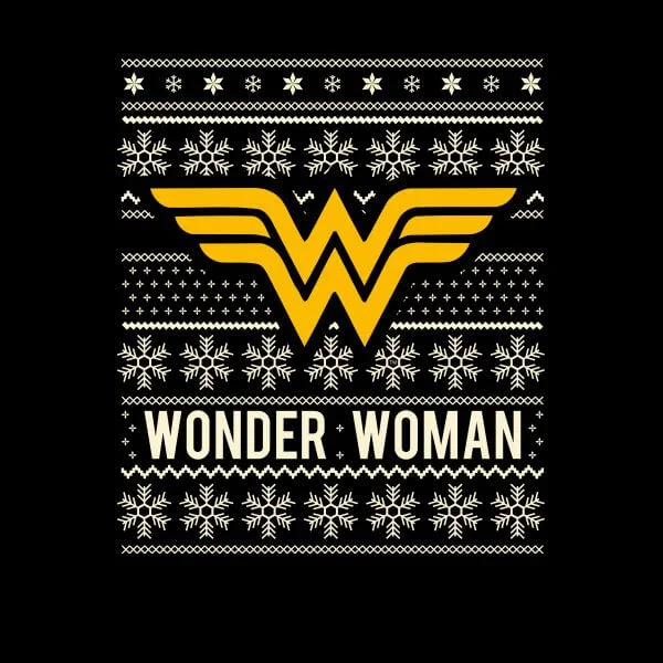 DC COMICS DC Wonder Woman Women's Christmas T-Shirt - Black 4 DC COMICS DC Wonder Woman Women's Christmas T-Shirt - Black - Image 2