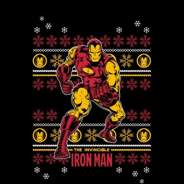 Marvel Iron Man Women's Christmas T-Shirt - Black 4 Marvel Iron Man Women's Christmas T-Shirt - Black - Image 2
