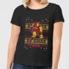 Marvel Iron Man Women's Christmas T-Shirt - Black