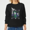 DC COMICS DC Joker Women's Christmas Jumper - Black -Cheap Christmas Franchises Store 11965476 1134627091085630