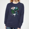 DC COMICS DC Superman Peace On Earth Women's Christmas Jumper - Navy -Cheap Christmas Franchises Store 11965584 1934627068257436
