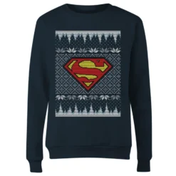 DC COMICS DC Superman Knit Women's Christmas Jumper - Navy 9 DC COMICS DC Superman Knit Women's Christmas Jumper - Navy -Cheap Christmas Franchises Store 11965611 6844627069558728