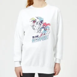 DC COMICS DC To The Slopes! Women's Christmas Jumper - White