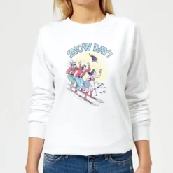 DC COMICS DC Snow Day! Women's Christmas Jumper - White