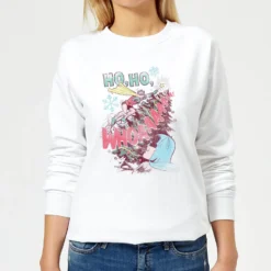 DC COMICS DC Ho Ho Whoaaaaaaa Women's Christmas Jumper - White