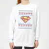 DC COMICS DC Supergirl Knit Women's Christmas Jumper - White