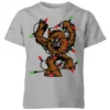 Star Wars Tangled Fairy Lights Chewbacca Kids' Christmas T-Shirt - Grey -Cheap Christmas Franchises Store 11966855 1324627110825639