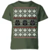 Star Wars Imperial Darth Vader Kids' Christmas T-Shirt - Forest Green -Cheap Christmas Franchises Store 11966921 1344627111689021