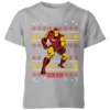 Marvel Iron Man Kids' Christmas T-Shirt - Grey -Cheap Christmas Franchises Store 11967077 1274627113764016