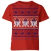 Star Wars R2-D2 Knit Kids' Christmas T-Shirt - Red -Cheap Christmas Franchises Store 11967239 1164627104785337