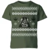 Star Wars Darth Vader Knit Kids' Christmas T-Shirt - Forest Green -Cheap Christmas Franchises Store 11967377 2074627104887745