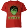 Marvel Hulk Face Kids' Christmas T-Shirt - Red -Cheap Christmas Franchises Store 11967383 1124627104974331