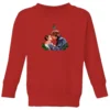 Star Wars Mistletoe Kiss Kids' Christmas Jumper - Red