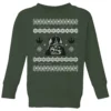 Star Wars Darth Vader Knit Kids' Christmas Jumper - Forest Green -Cheap Christmas Franchises Store 11967841 1804627111493505