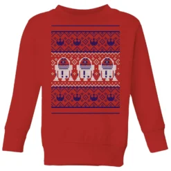 Star Wars R2-D2 Knit Kids' Christmas Jumper - Red