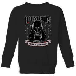 Star Wars Darth Vader Humbug Kids' Christmas Jumper - Black