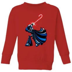 Star Wars Candy Cane Darth Vader Kids' Christmas Jumper - Red