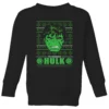 Marvel Hulk Face Kids' Christmas Jumper - Black -Cheap Christmas Franchises Store 11968231 2114627106544297