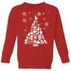 Star Wars Character Christmas Tree Kids' Christmas Jumper - Red