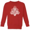 Marvel Shields Snowflakes Kids' Christmas Jumper - Red -Cheap Christmas Franchises Store 11968507 1784627111246719