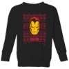 Marvel Iron Man Face Kids' Christmas Jumper - Black 2 Marvel Iron Man Face Kids' Christmas Jumper - Black -Cheap Christmas Franchises Store 11968585 5314627112633583
