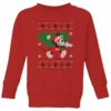 Disney Tree Mickey Kids' Christmas Jumper - Red -Cheap Christmas Franchises Store 11968639 1174627113681189