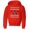 Star Wars Darth Vader Knit Kids' Christmas Hoodie - Red -Cheap Christmas Franchises Store 11968705 4364627115327565