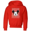 Disney Mickey Face Kids' Christmas Hoodie - Red -Cheap Christmas Franchises Store 11968753 5564627115094486