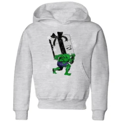 Marvel The Incredible Hulk Christmas Present Kids' Christmas Hoodie - Grey