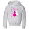 Disney Princess Silhouettes Kids' Christmas Hoodie - Grey