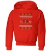 Star Wars Yoda Knit Kids' Christmas Hoodie - Red -Cheap Christmas Franchises Store 11968975 1854627106597595