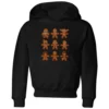 Star Wars Gingerbread Characters Kids' Christmas Hoodie - Black