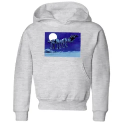 Star Wars AT-AT Darth Vader Sleigh Kids' Christmas Hoodie - Grey