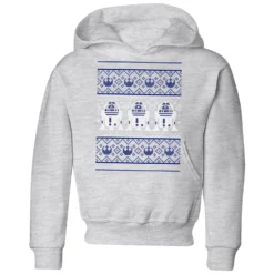 Star Wars R2-D2 Knit Kids' Christmas Hoodie - Grey