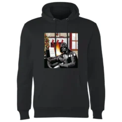 Star Wars Darth Vader Piano Player Christmas Hoodie - Black -Cheap Christmas Franchises Store 11969239 7454627112614272