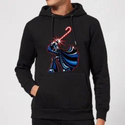 Star Wars Candy Cane Darth Vader Christmas Hoodie - Black