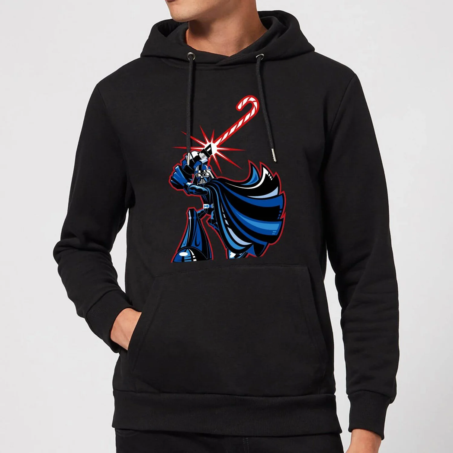 Star Wars Candy Cane Darth Vader Christmas Hoodie - Black 3 Star Wars Candy Cane Darth Vader Christmas Hoodie - Black