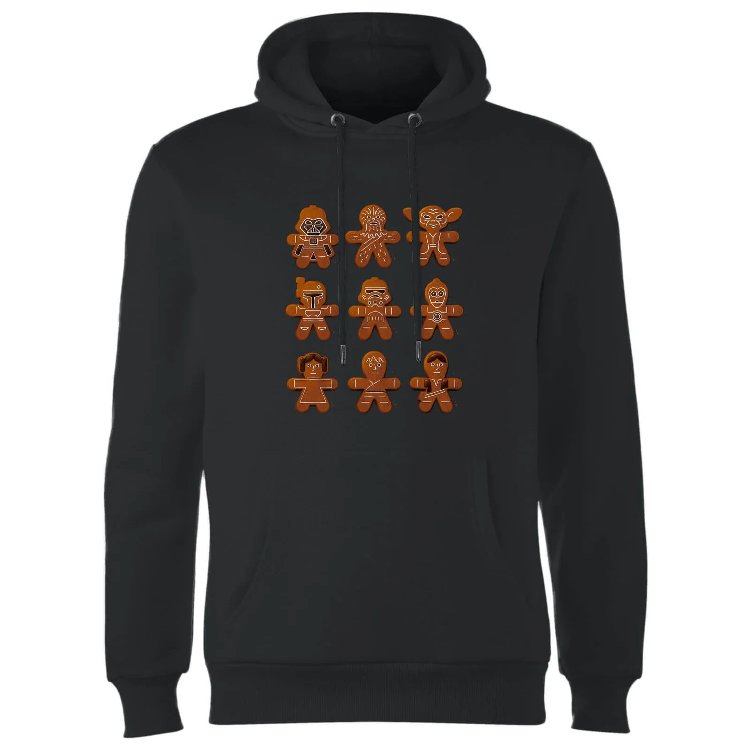 Star Wars Gingerbread Characters Christmas Hoodie - Black 6 Star Wars Gingerbread Characters Christmas Hoodie - Black - Image 4