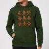 Star Wars Gingerbread Characters Christmas Hoodie - Forest Green -Cheap Christmas Franchises Store 11969557 5114627090344240