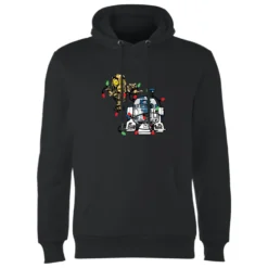 Star Wars Tangled Fairy Lights Droids Christmas Hoodie - Black -Cheap Christmas Franchises Store 11969563 1384627076655795