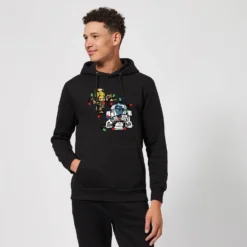 Star Wars Tangled Fairy Lights Droids Christmas Hoodie - Black -Cheap Christmas Franchises Store 11969563 3784627076585733