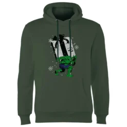 Marvel The Incredible Hulk Christmas Present Christmas Hoodie - Forest Green 9 Marvel The Incredible Hulk Christmas Present Christmas Hoodie - Forest Green -Cheap Christmas Franchises Store 11969689 1224627086482154