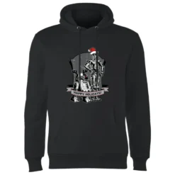 Star Wars Happy Holidays Droids Christmas Hoodie - Black -Cheap Christmas Franchises Store 11969695 1244627091532684
