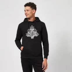 Marvel Shields Snowflakes Christmas Hoodie - Black 8 Marvel Shields Snowflakes Christmas Hoodie - Black -Cheap Christmas Franchises Store 11969749 1444627090099839