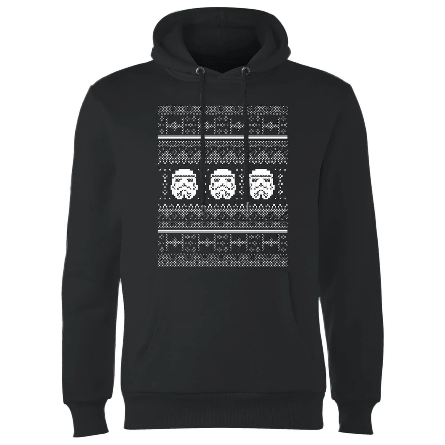 Star Wars Stormtrooper Knit Christmas Hoodie - Black 6 Star Wars Stormtrooper Knit Christmas Hoodie - Black - Image 4