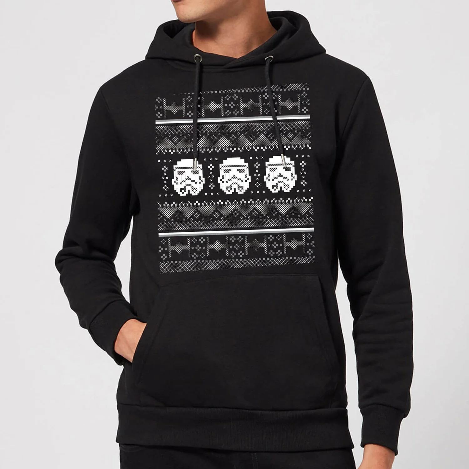 Star Wars Stormtrooper Knit Christmas Hoodie - Black 3 Star Wars Stormtrooper Knit Christmas Hoodie - Black