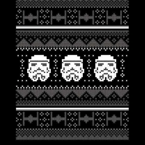 Star Wars Stormtrooper Knit Christmas Hoodie - Black 4 Star Wars Stormtrooper Knit Christmas Hoodie - Black - Image 2