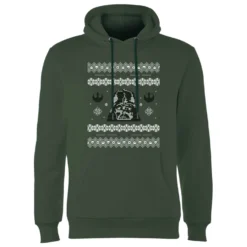 Star Wars Darth Vader Knit Christmas Hoodie - Forest Green -Cheap Christmas Franchises Store 11969791 1164627080489888