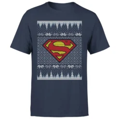 DC COMICS DC Superman Knit Men's Christmas T-Shirt - Navy 11 DC COMICS DC Superman Knit Men's Christmas T-Shirt - Navy -Cheap Christmas Franchises Store 11969917 1344627081635021
